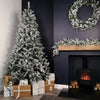 Premier Woodcote Flocked Spruce 2.1m Artificial Xmas Tree