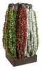 200cm 4 Asstd Die Cut Natural Holly Tinsel On Rocket