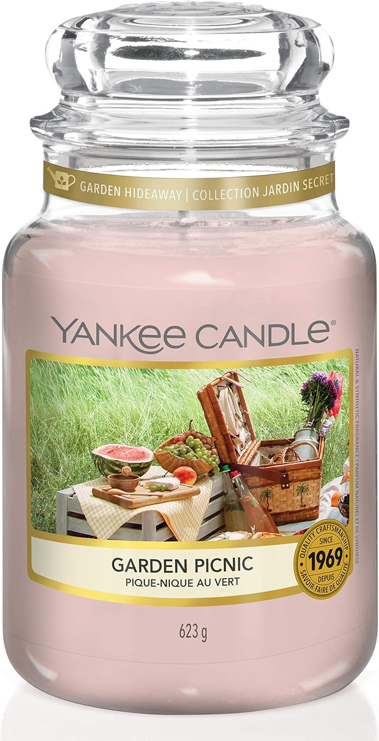 Yankee 623G Scented Candle In Jar Garden Picnic