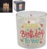 Lesser & Pavey Desire Aromatherapy Scented Long Burning LED Gel Candle Happy Birthday
