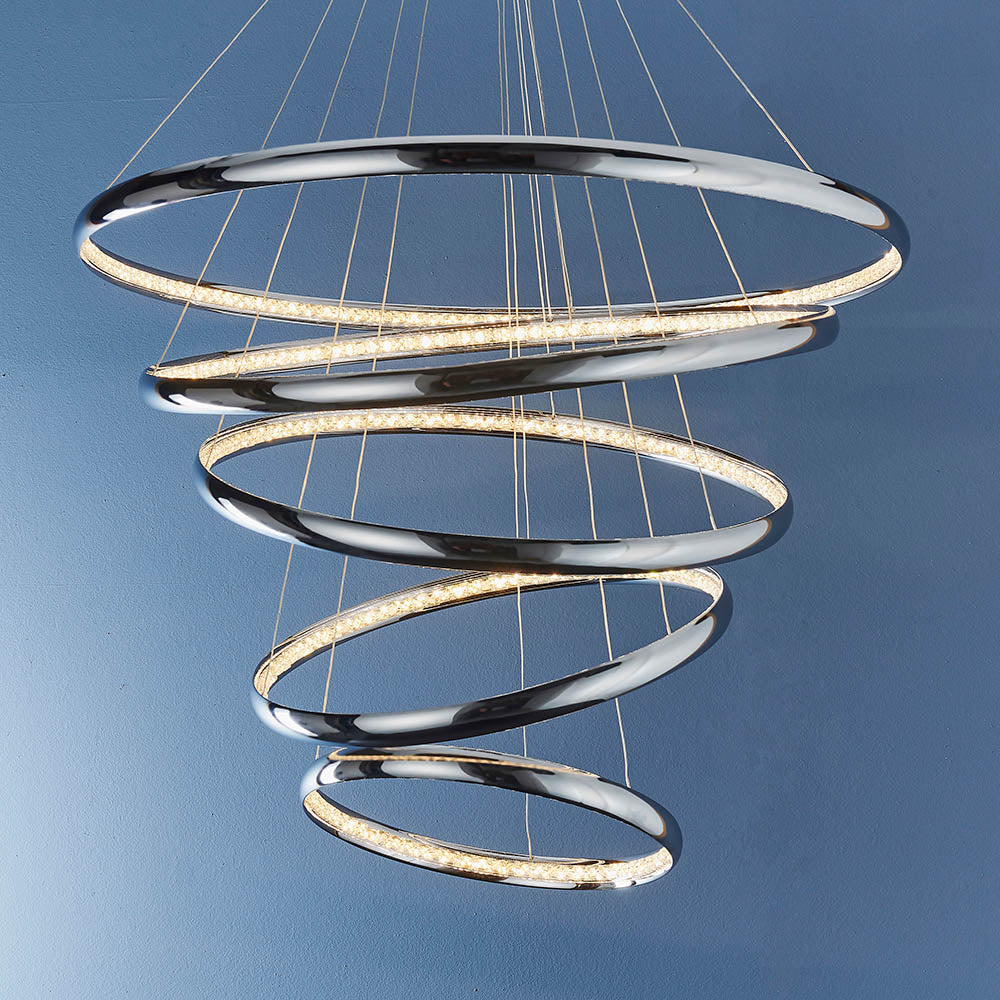 Ozias crystal LED pendant, additional view