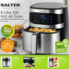 Salter 8L Air Fryer - Hot Air Circulation, Oil Free, Removable Non-Stick Basket