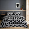Hendrix Black/White Duvet Cover Set K/Size