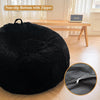 Shaggy Plush Fluffy Faux Fur Bean Bag Chair Black