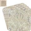 William Morris Artichoke Set of 4 Coasters