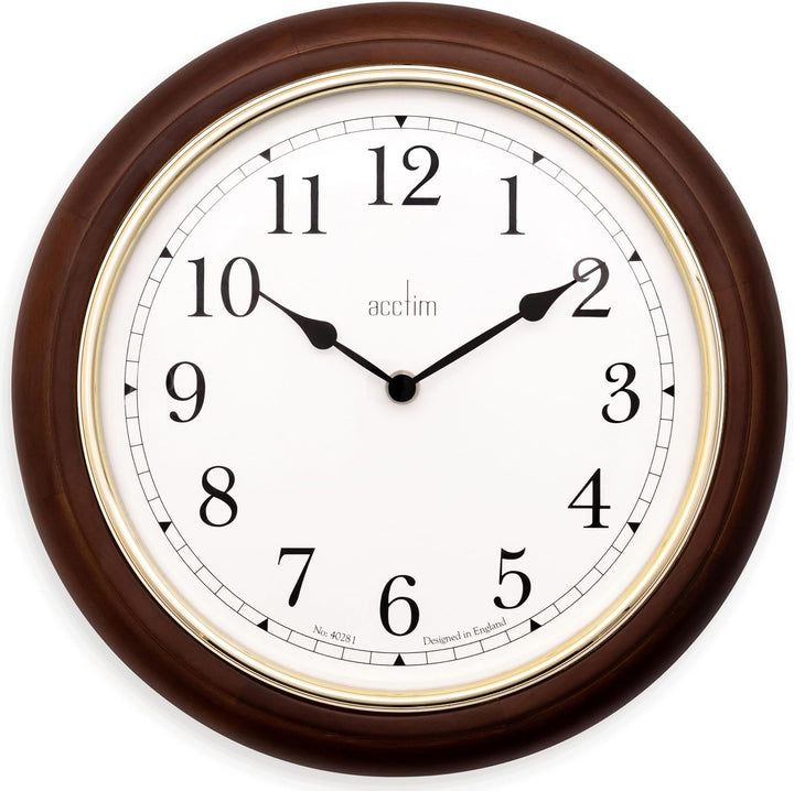 Acctim Winchester Wall Clock 31.5cm Dark Wood