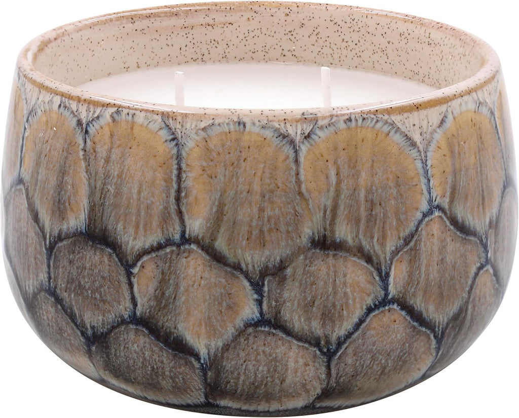 Lesser & Pavey Tortoise Shell Green Reactive Glaze Candle