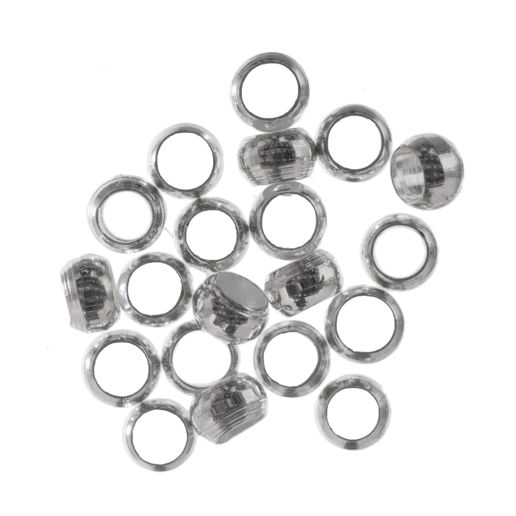 Crimp Beads: Silver: 3mm: 20