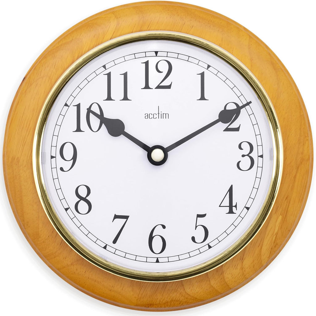 Acctim Maine 20cm Wall Clock Cherry