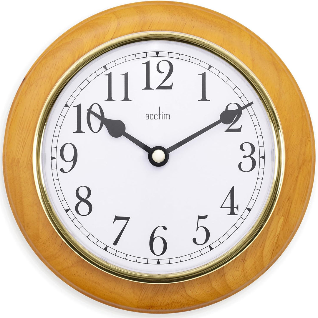 Acctim Maine 20cm Wall Clock Cherry