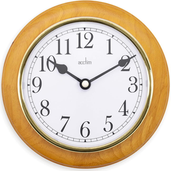 Acctim Maine 20cm Wall Clock Cherry
