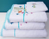 Embroidered 100% Turkish Cotton Butterfly Design Towel