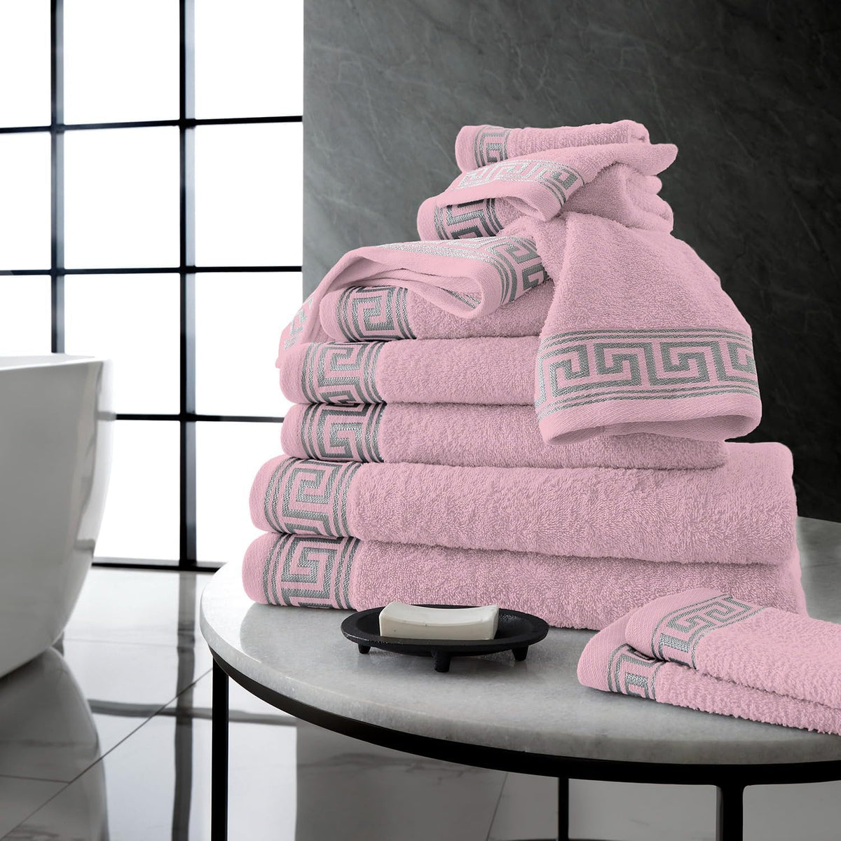 Gaveno Cavaila pink 8 piece towel bale
