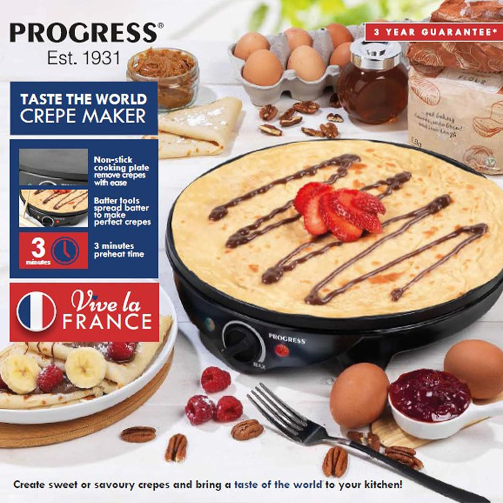 Progress Crepe Maker – Electric Pancake Machine