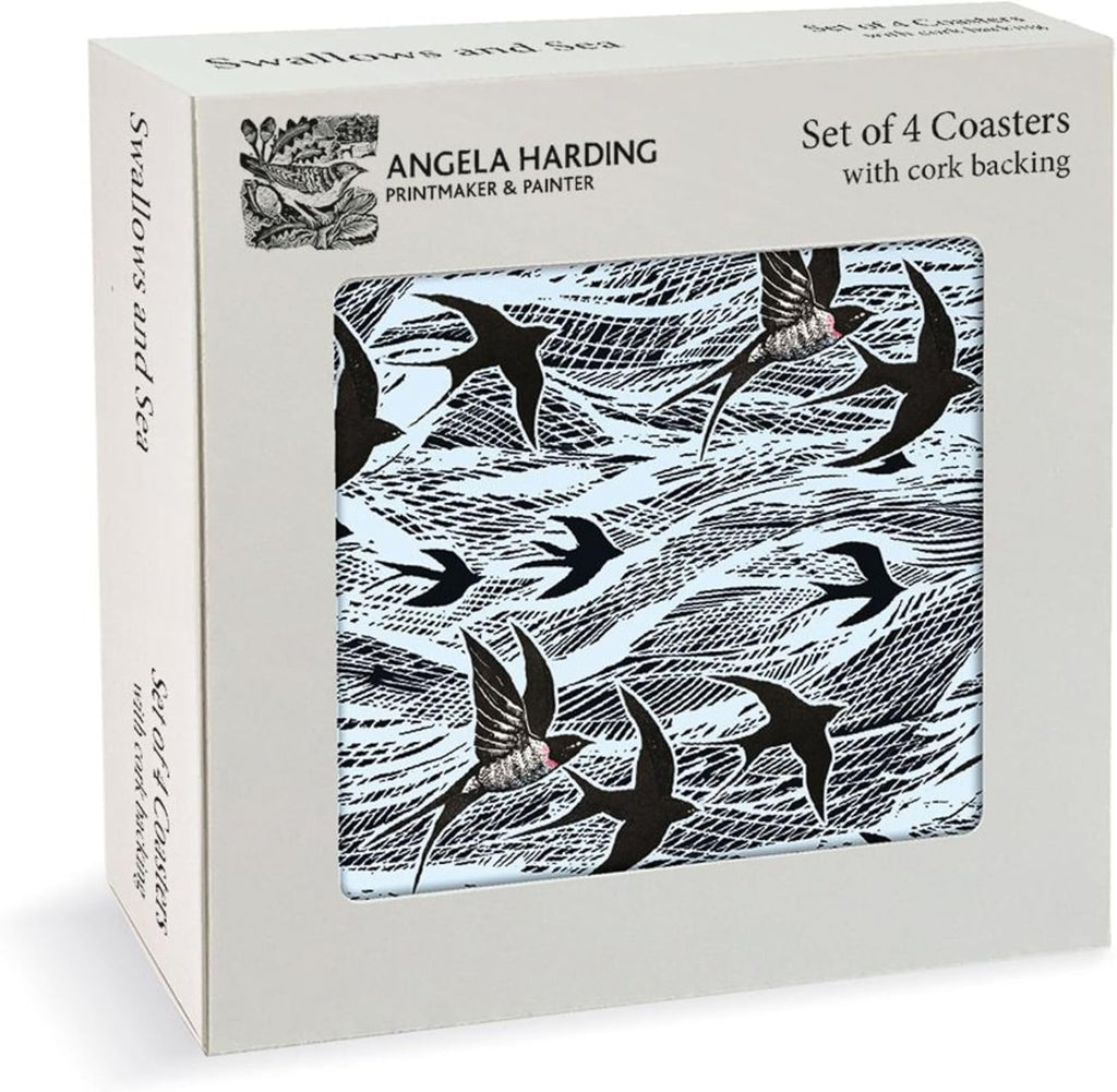 Museums & Galleries Cork Backed Coasters Swallows and Sea Set of 4