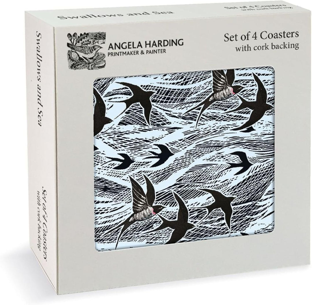 Museums & Galleries Cork Backed Coasters Swallows and Sea Set of 4