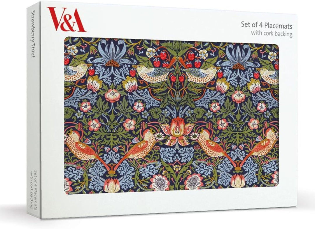 Museums & Galleries Cork Backed Placemats Strawberry Thief Set of 4