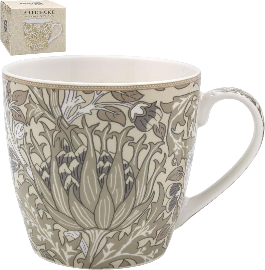 William Morris Artichoke Breakfast Mug Gift Boxed