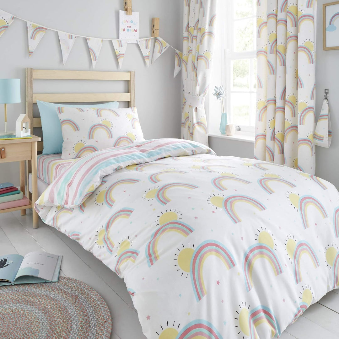 Rainbow Duvet Cover Set Single