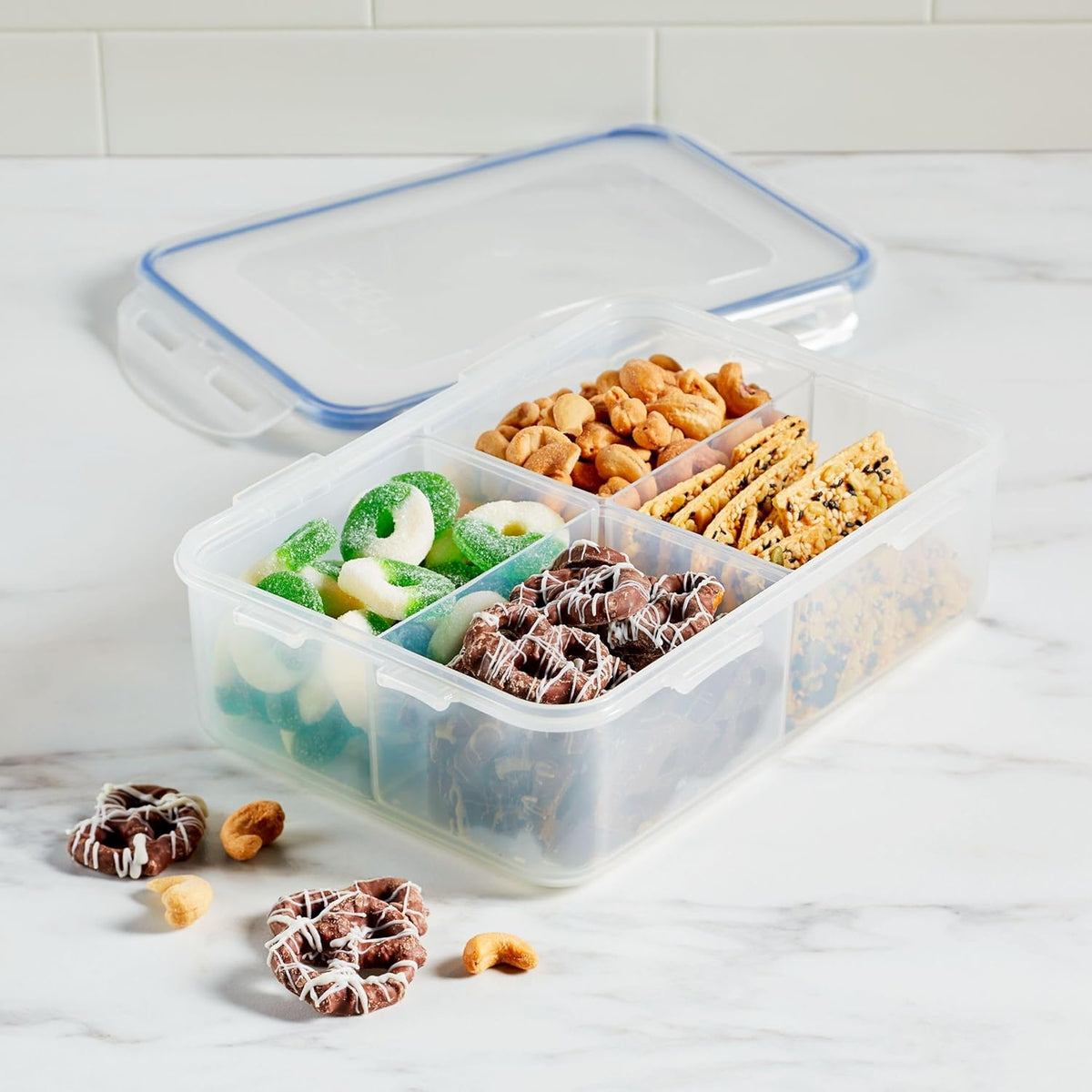 Lock and Lock 1 litre divider food storage box