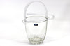 Omroc Premium Quality Gala Glass Ice Bucket with Handle & Tongs