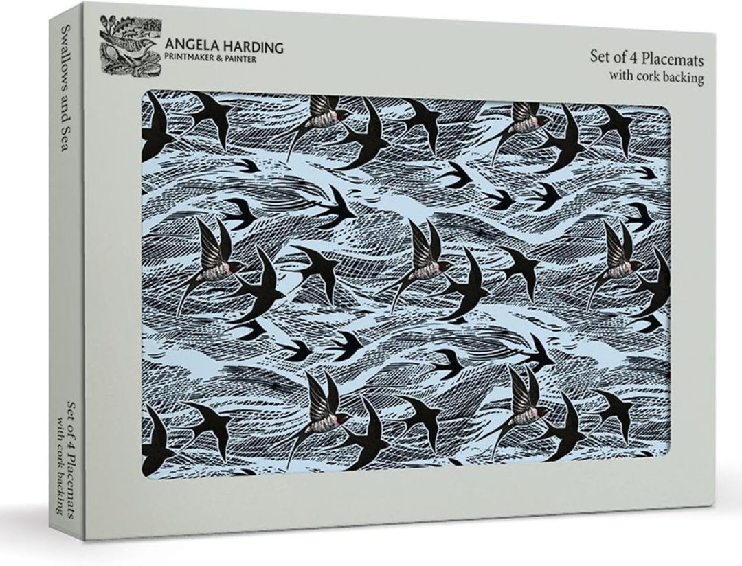 Museums & Galleries Cork Backed Placemats Swallows and Sea Set of 4