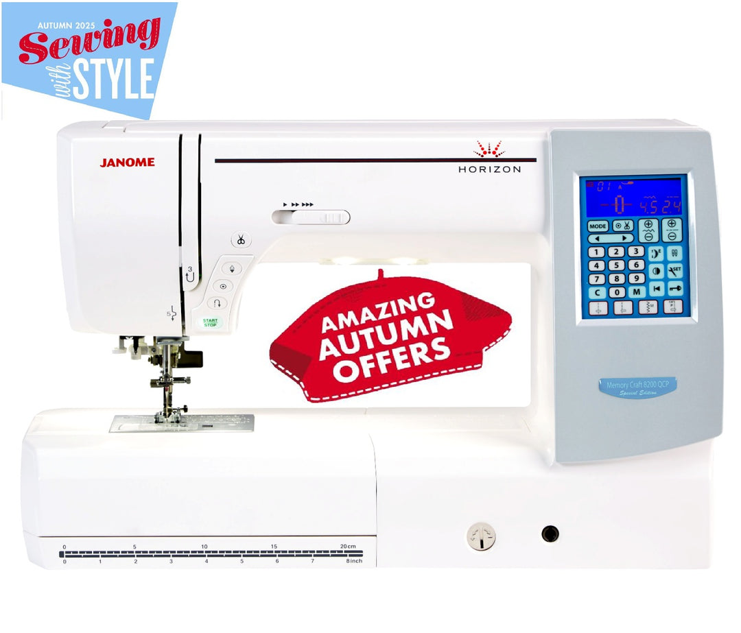 Janome Long Arm Sewing Machine Memory Craft 8200QC (DHD)