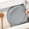 Salter Marblestone 37cm Perforated Pizza Tray with Handles