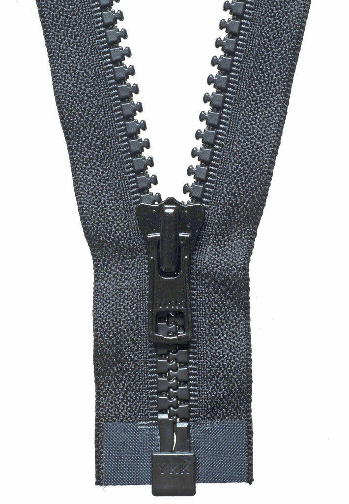 Vislon Heavyweight Open End Zip: 76cm: Black