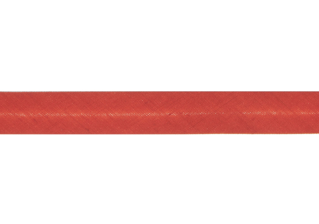 Trim: Bias Binding: Polycotton: 16mm: Pumpkin Sold By The Metre