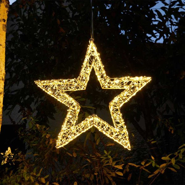 Three Kings 50cm Light Up Christmas Galaxy Star in Warm White