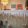 Icicle Fringe - White 15 x 180cm