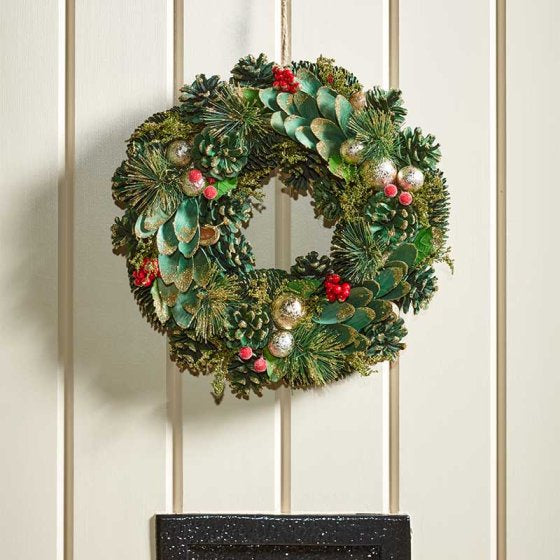 Three Kings Decorative BaublePine Wreath, 36cm