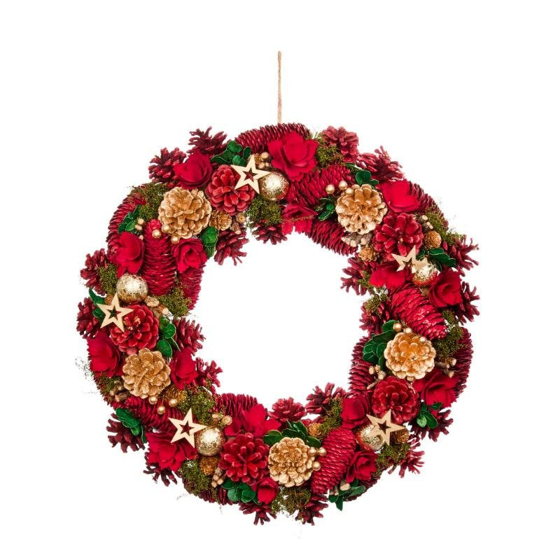 Three Kings Festive Fir Wreath 50cm