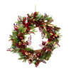 Three Kings Ruby Velvet Wreath 60cm