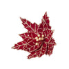 Brilliant  Poinsettia Burgundies Clip - Style