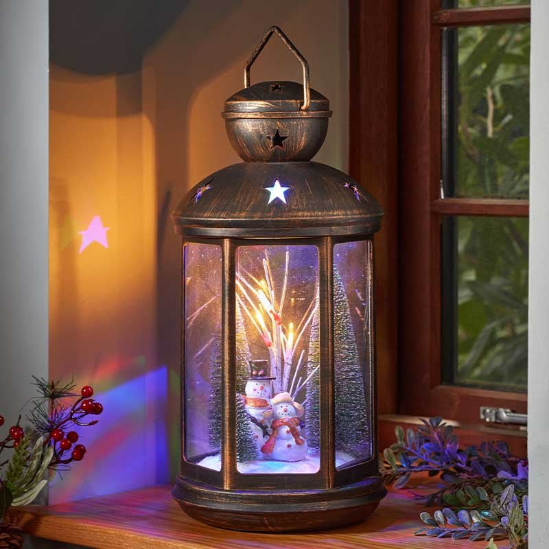 Three Kings SnowFall Lantern