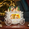 Three Kings InLit Christmas Carriage