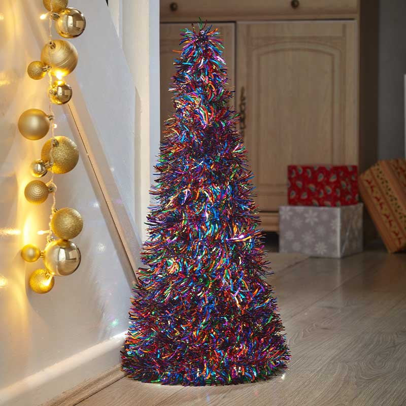 Three Kings X-Bling! Tinsel Cone - 60cm