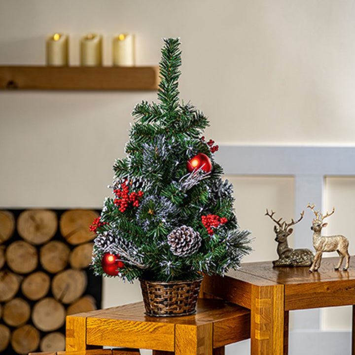 Premier 60cm Red Dressed Christmas Tree G60