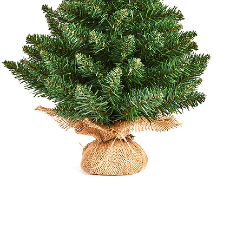 Premier 45cm Green Burlap Tree with Fraser Tips