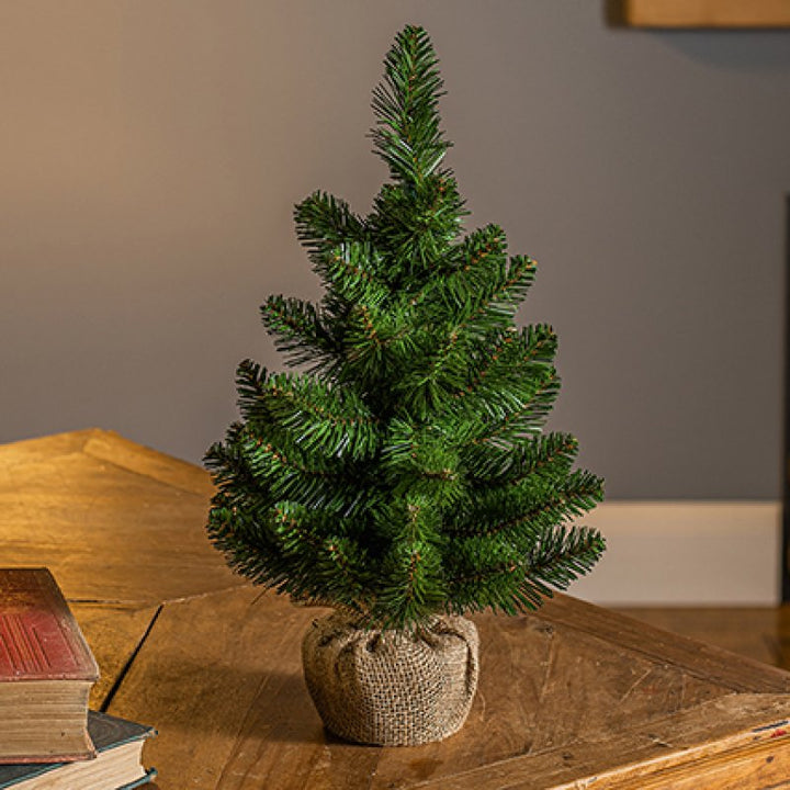 Premier 45cm Green Burlap Tree with Fraser Tips