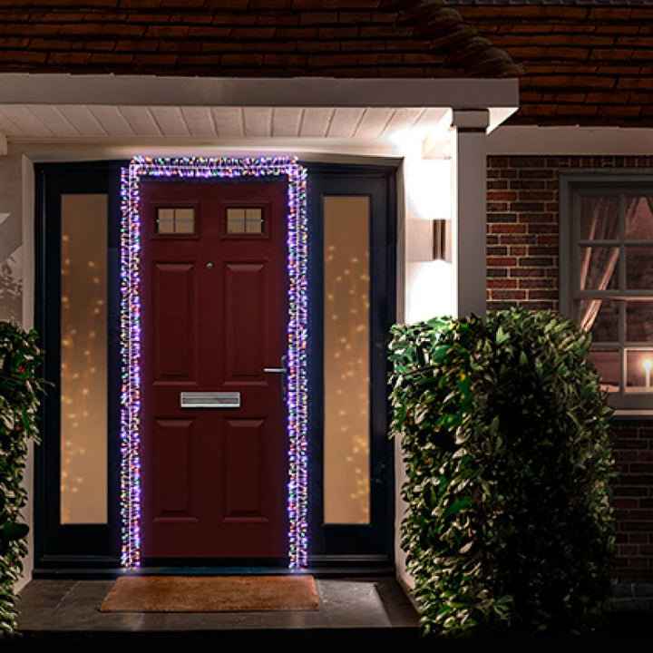 Premier 5.5m Multi-Action UltraBrights Door Garland Lights 800 Multi Colour LEDs with Timer