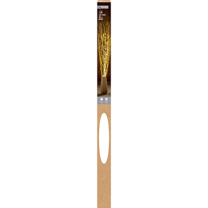 Premier 1.2m Gold Glitter Lit Branch With 80 Warm White LEDs