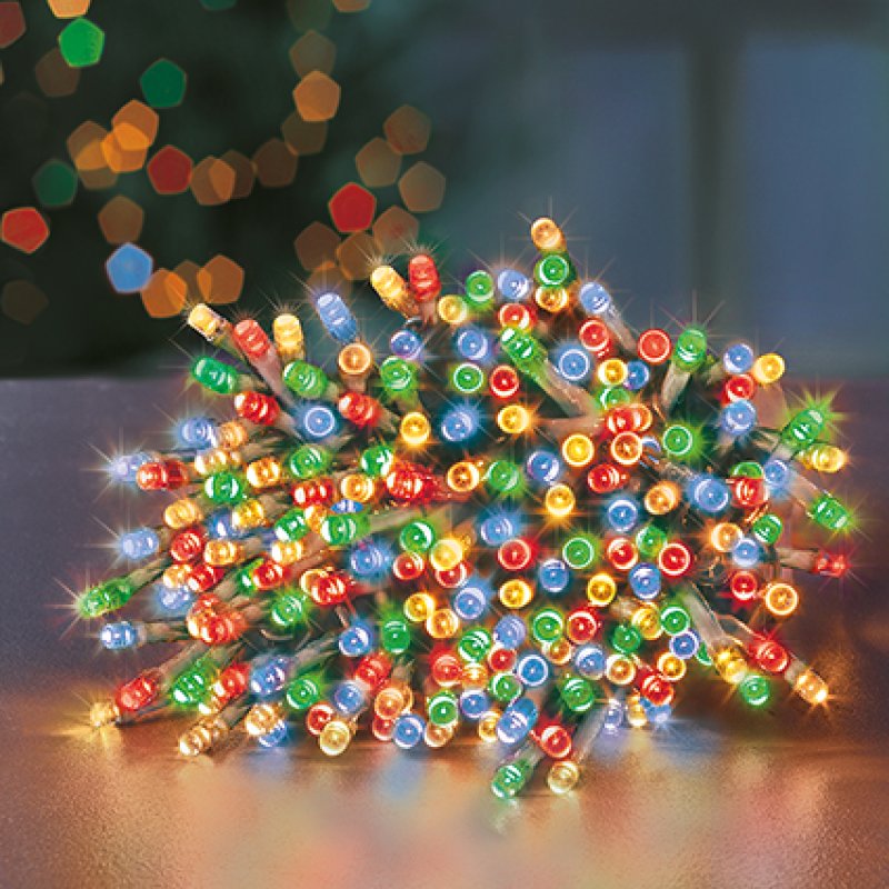 Premier 200 Multi-Action LED SupaBrights Clear Cable with Timer Multi