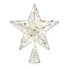 Premier 30cm Battery Operated Pin Wire Wrap Tree Topper Warm White Assorted