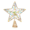 Premier Silver Metallic Effect Battery Operated Star Christmas tree topper