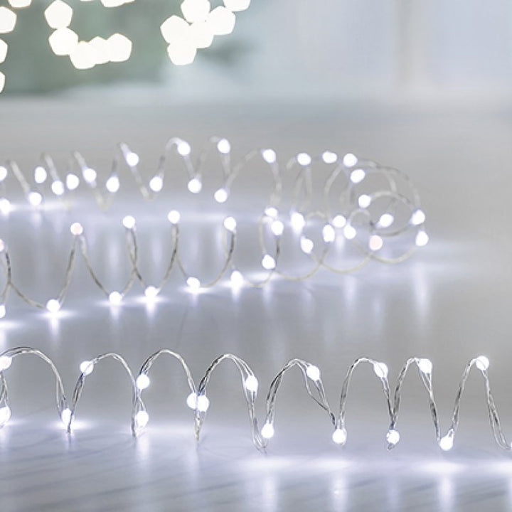 Premier Ultra Brights Battery Operated Pin Wire Lights 20s White
