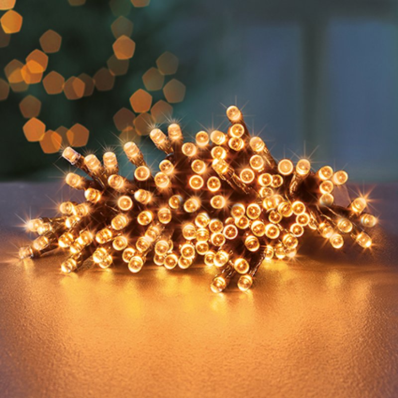 Premier 50 Multi-Action Battery Operated Time Lights Vintage Gold