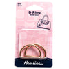 D Ring: 32mm: Rose Gold: 2 Pieces